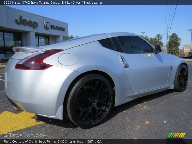 Brilliant Silver / Black Leather 2009 Nissan 370Z Sport Touring Coupe