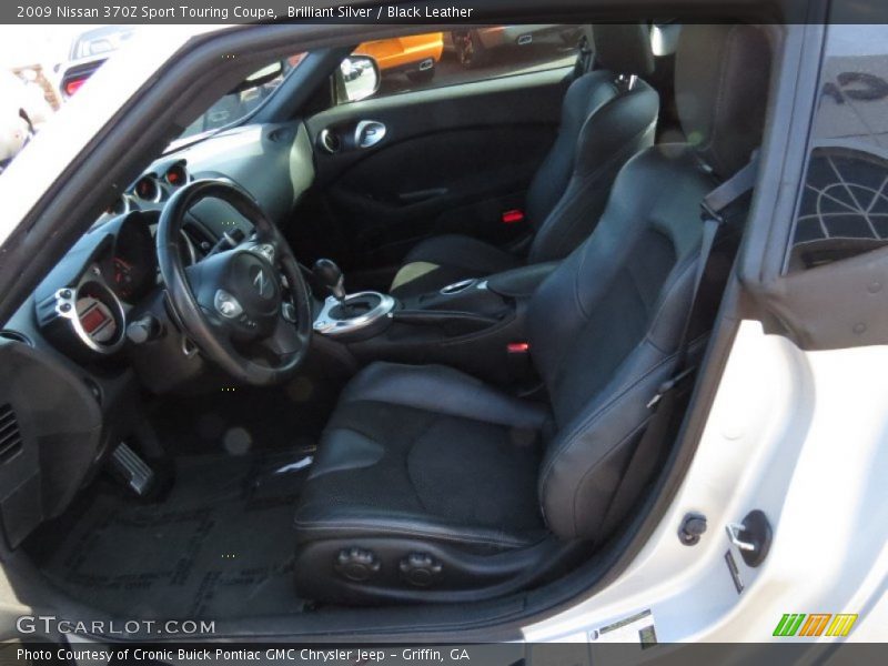 Brilliant Silver / Black Leather 2009 Nissan 370Z Sport Touring Coupe
