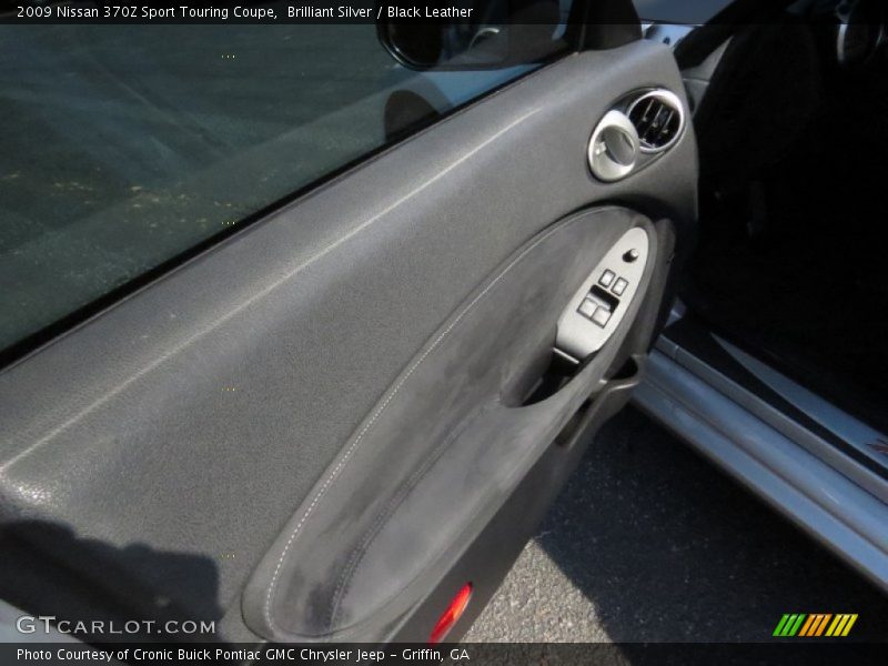 Brilliant Silver / Black Leather 2009 Nissan 370Z Sport Touring Coupe