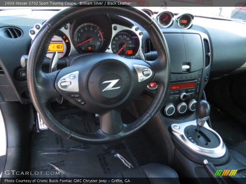 Brilliant Silver / Black Leather 2009 Nissan 370Z Sport Touring Coupe