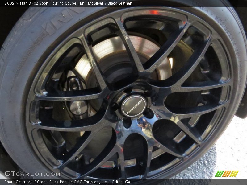 Brilliant Silver / Black Leather 2009 Nissan 370Z Sport Touring Coupe
