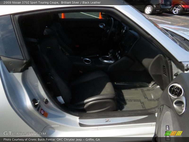 Brilliant Silver / Black Leather 2009 Nissan 370Z Sport Touring Coupe