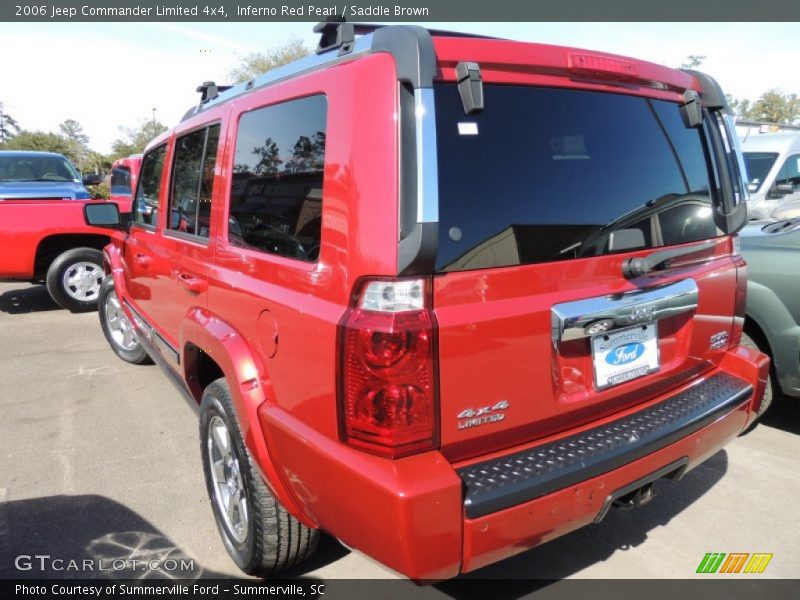 Inferno Red Pearl / Saddle Brown 2006 Jeep Commander Limited 4x4