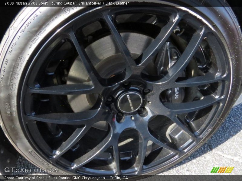 Brilliant Silver / Black Leather 2009 Nissan 370Z Sport Touring Coupe
