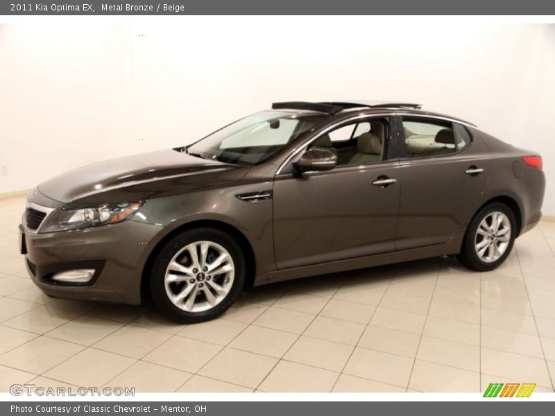 Metal Bronze / Beige 2011 Kia Optima EX