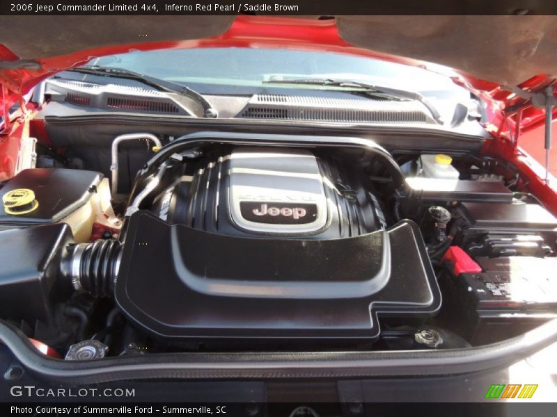 Inferno Red Pearl / Saddle Brown 2006 Jeep Commander Limited 4x4