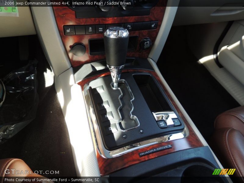 Inferno Red Pearl / Saddle Brown 2006 Jeep Commander Limited 4x4