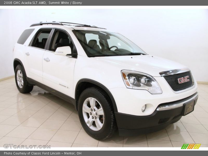 Summit White / Ebony 2008 GMC Acadia SLT AWD