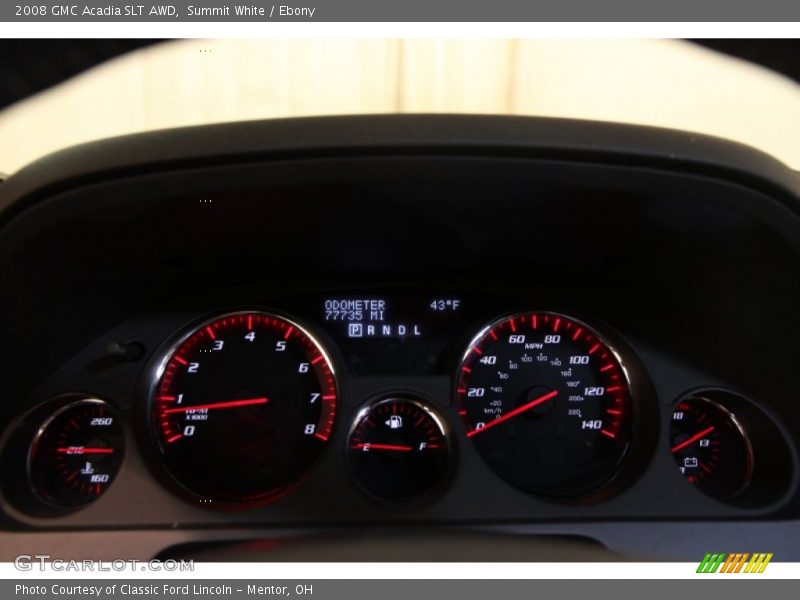 Summit White / Ebony 2008 GMC Acadia SLT AWD