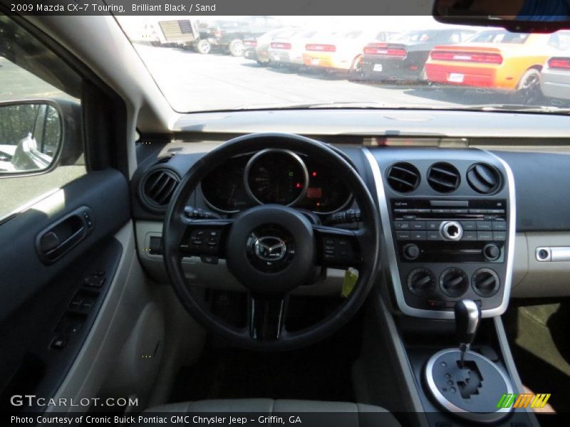 Brilliant Black / Sand 2009 Mazda CX-7 Touring