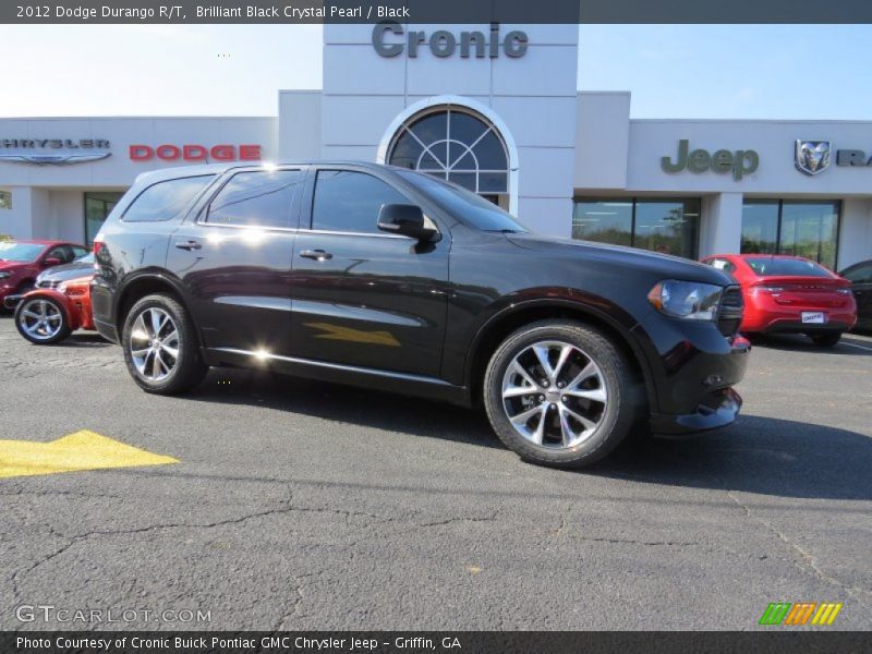 Brilliant Black Crystal Pearl / Black 2012 Dodge Durango R/T