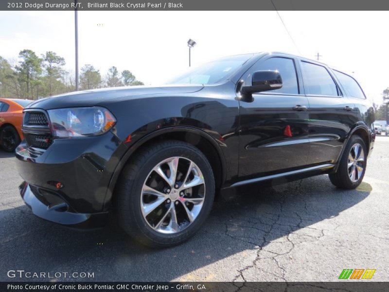 Brilliant Black Crystal Pearl / Black 2012 Dodge Durango R/T