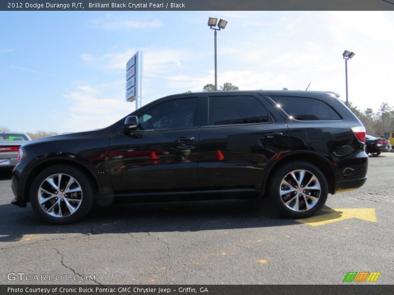 Brilliant Black Crystal Pearl / Black 2012 Dodge Durango R/T