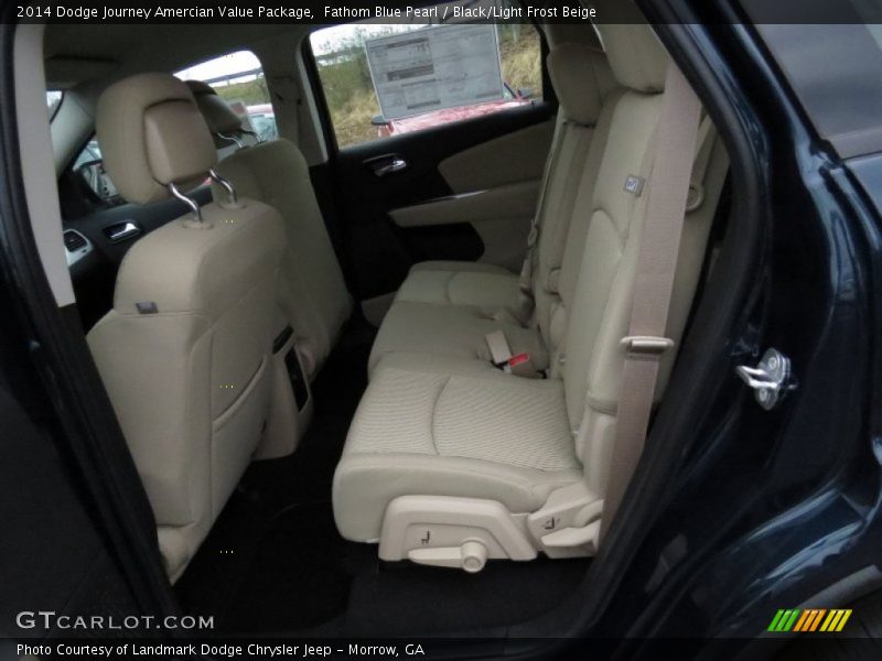 Fathom Blue Pearl / Black/Light Frost Beige 2014 Dodge Journey Amercian Value Package