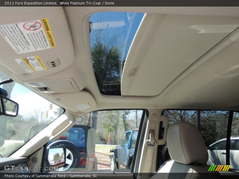 White Platinum Tri-Coat / Stone 2011 Ford Expedition Limited