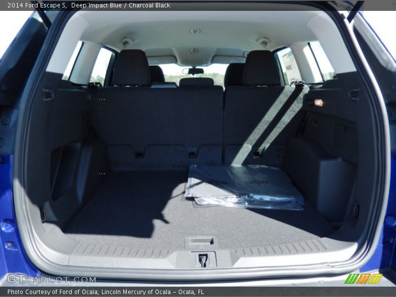 Deep Impact Blue / Charcoal Black 2014 Ford Escape S