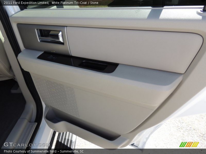 White Platinum Tri-Coat / Stone 2011 Ford Expedition Limited