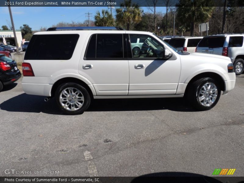 White Platinum Tri-Coat / Stone 2011 Ford Expedition Limited