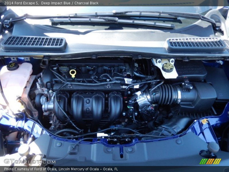Deep Impact Blue / Charcoal Black 2014 Ford Escape S