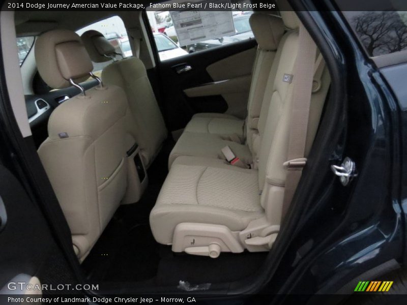 Fathom Blue Pearl / Black/Light Frost Beige 2014 Dodge Journey Amercian Value Package