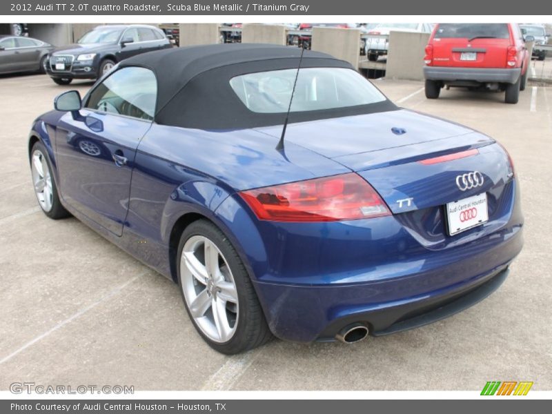 Scuba Blue Metallic / Titanium Gray 2012 Audi TT 2.0T quattro Roadster