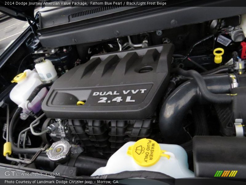 Fathom Blue Pearl / Black/Light Frost Beige 2014 Dodge Journey Amercian Value Package
