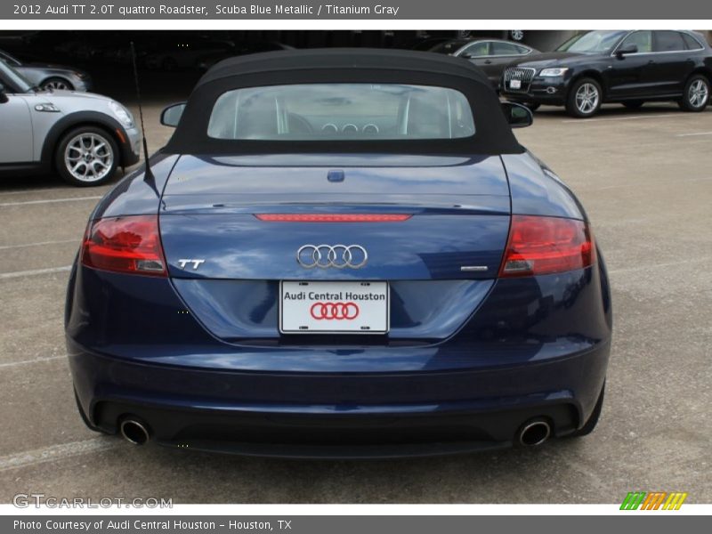 Scuba Blue Metallic / Titanium Gray 2012 Audi TT 2.0T quattro Roadster