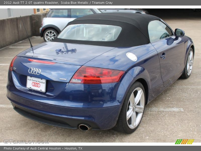 Scuba Blue Metallic / Titanium Gray 2012 Audi TT 2.0T quattro Roadster