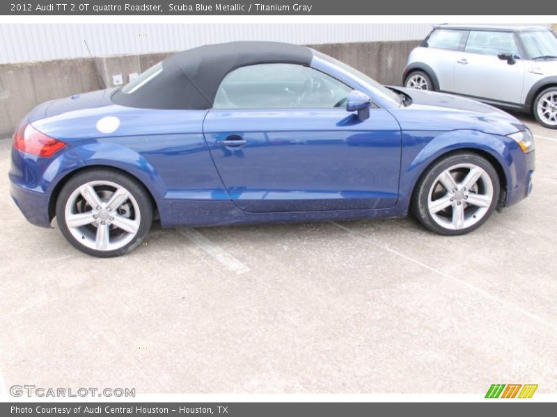 Scuba Blue Metallic / Titanium Gray 2012 Audi TT 2.0T quattro Roadster
