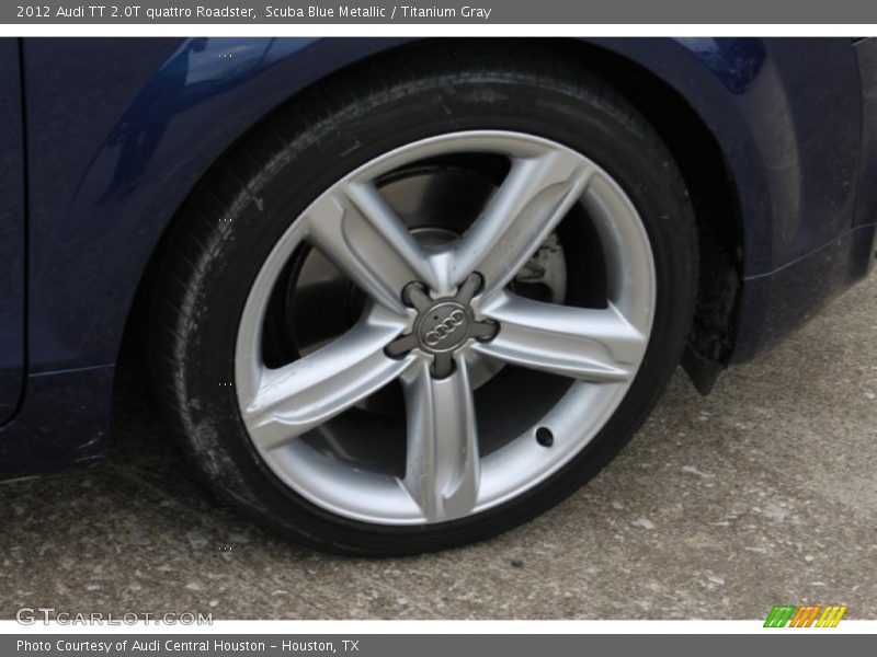 Scuba Blue Metallic / Titanium Gray 2012 Audi TT 2.0T quattro Roadster