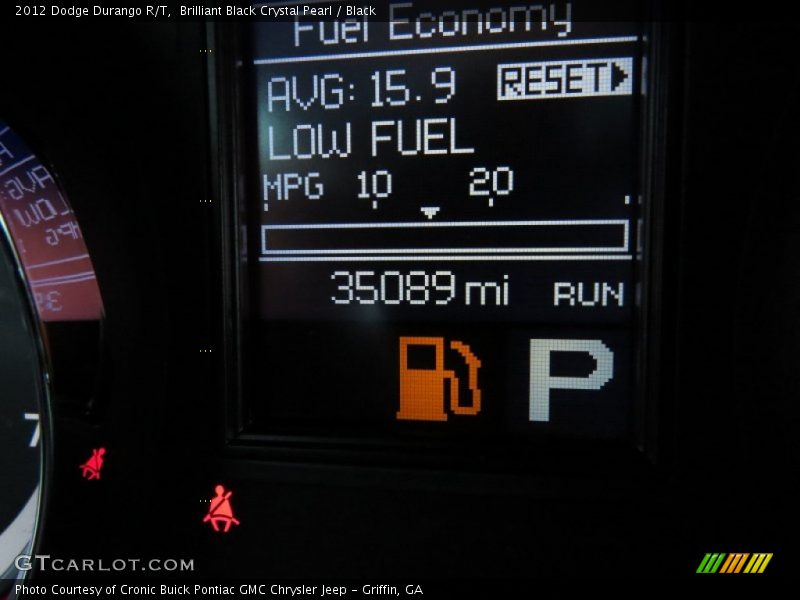 Brilliant Black Crystal Pearl / Black 2012 Dodge Durango R/T