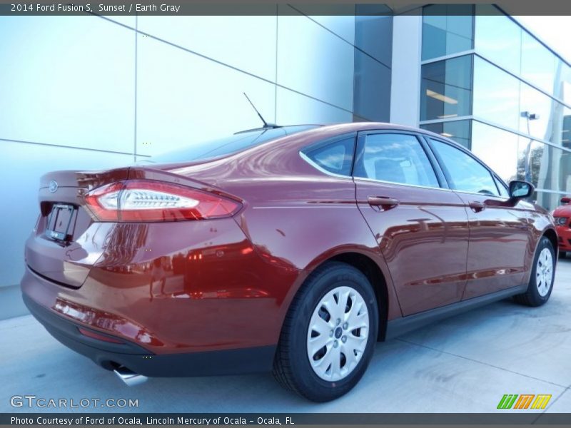 Sunset / Earth Gray 2014 Ford Fusion S