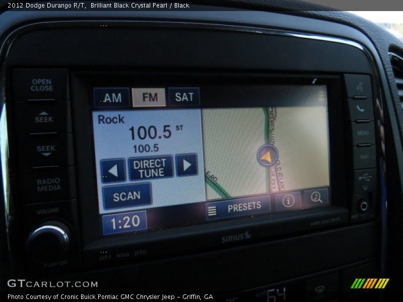 Brilliant Black Crystal Pearl / Black 2012 Dodge Durango R/T