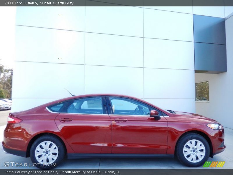 Sunset / Earth Gray 2014 Ford Fusion S
