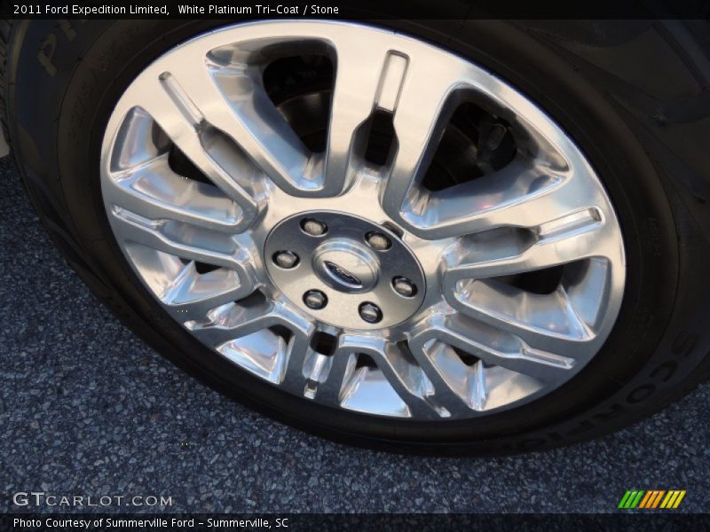 White Platinum Tri-Coat / Stone 2011 Ford Expedition Limited