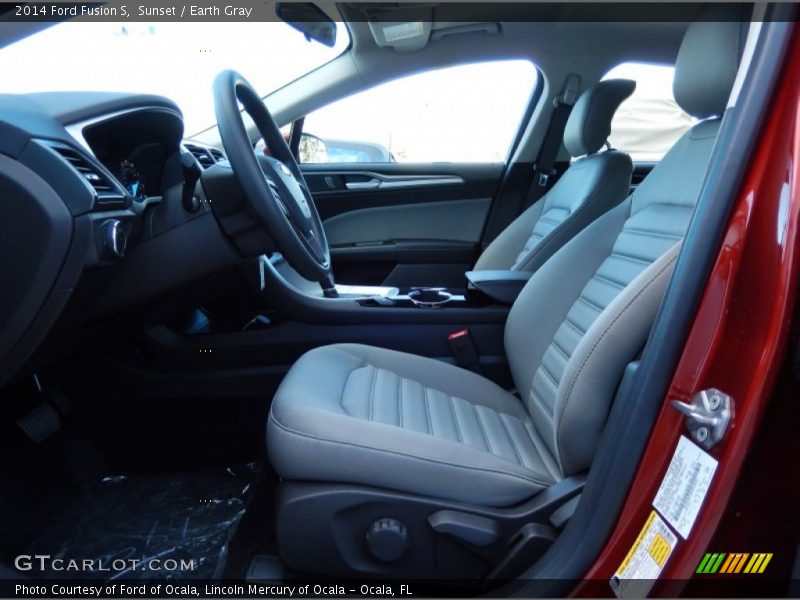 Sunset / Earth Gray 2014 Ford Fusion S