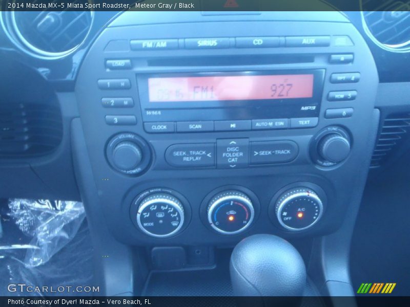 Meteor Gray / Black 2014 Mazda MX-5 Miata Sport Roadster