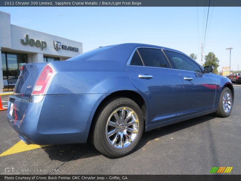 Sapphire Crystal Metallic / Black/Light Frost Beige 2011 Chrysler 300 Limited