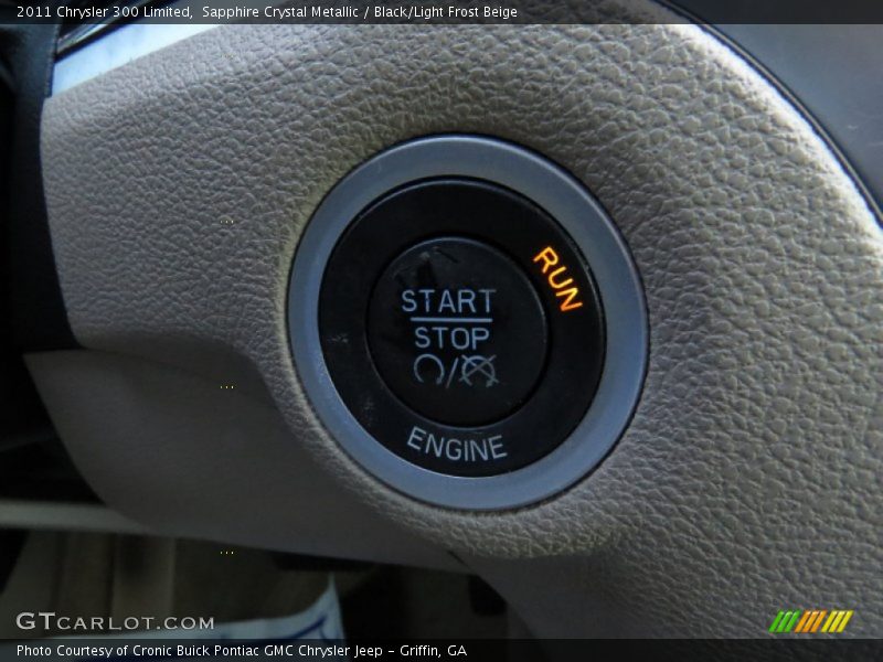 Sapphire Crystal Metallic / Black/Light Frost Beige 2011 Chrysler 300 Limited