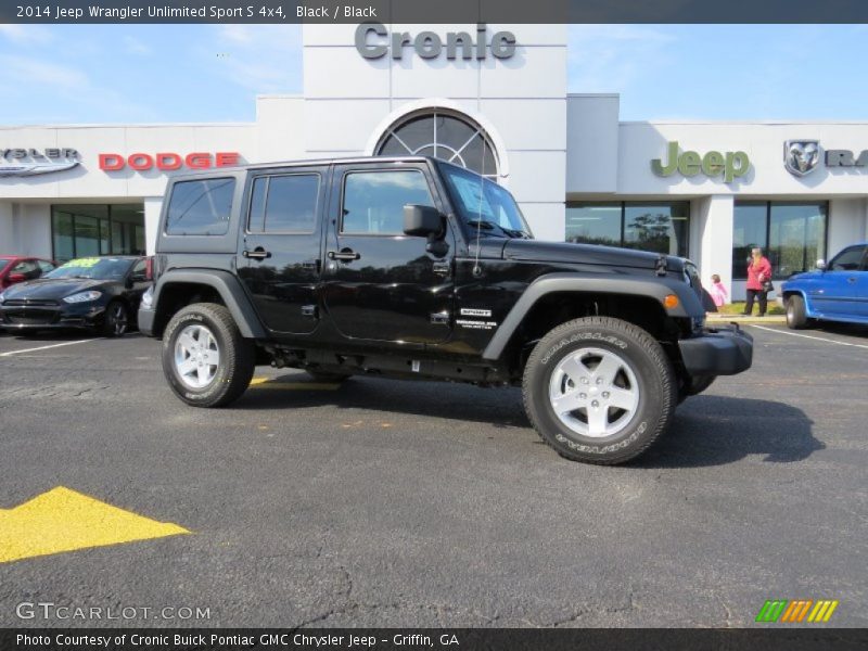 Black / Black 2014 Jeep Wrangler Unlimited Sport S 4x4