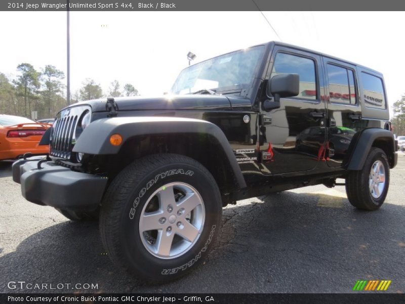 Black / Black 2014 Jeep Wrangler Unlimited Sport S 4x4
