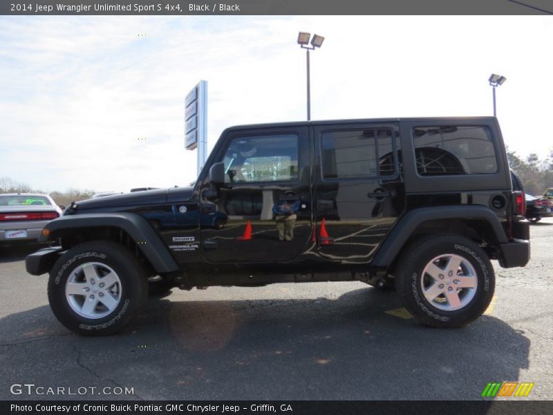 Black / Black 2014 Jeep Wrangler Unlimited Sport S 4x4