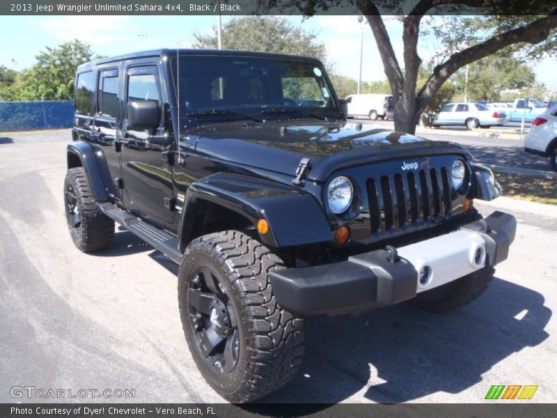 Black / Black 2013 Jeep Wrangler Unlimited Sahara 4x4