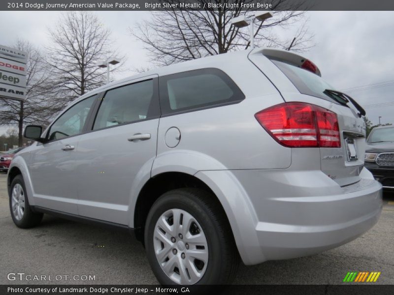 Bright Silver Metallic / Black/Light Frost Beige 2014 Dodge Journey Amercian Value Package