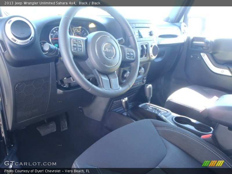 Black / Black 2013 Jeep Wrangler Unlimited Sahara 4x4