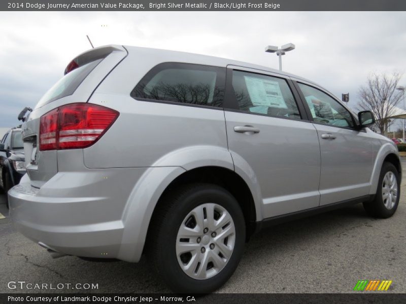 Bright Silver Metallic / Black/Light Frost Beige 2014 Dodge Journey Amercian Value Package