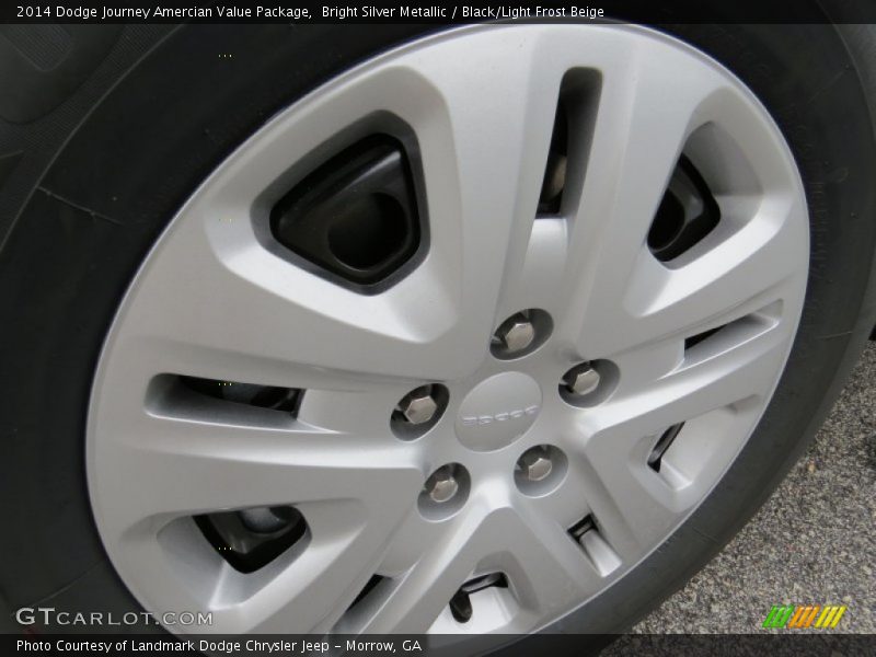 Bright Silver Metallic / Black/Light Frost Beige 2014 Dodge Journey Amercian Value Package