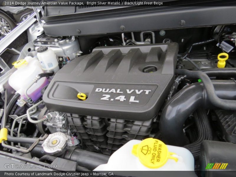 Bright Silver Metallic / Black/Light Frost Beige 2014 Dodge Journey Amercian Value Package