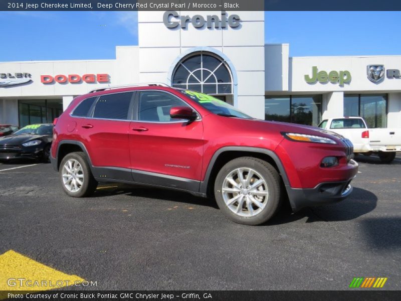 Deep Cherry Red Crystal Pearl / Morocco - Black 2014 Jeep Cherokee Limited