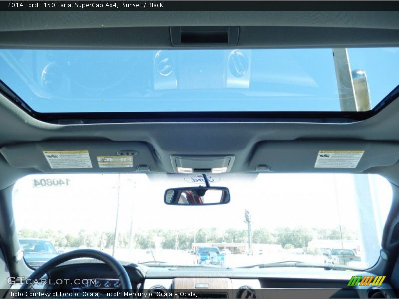 Sunset / Black 2014 Ford F150 Lariat SuperCab 4x4